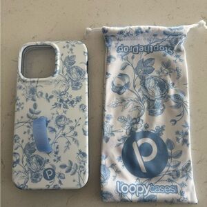 Loopy Case Blue Floral Phone Case (iPhone 15 Pro Max)